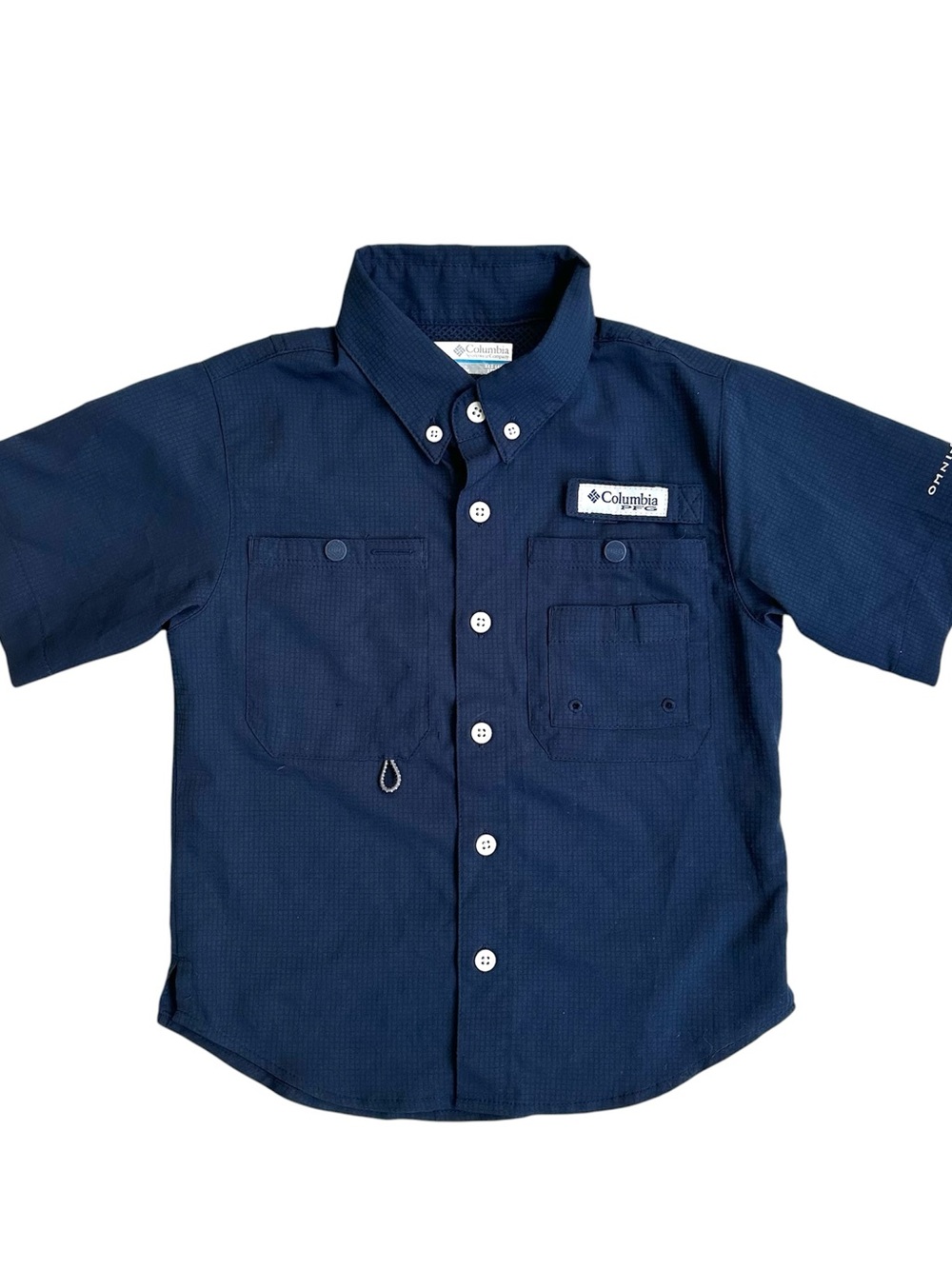 Boys Columbia Omni Button Down Shirt Size XXS (4/5)